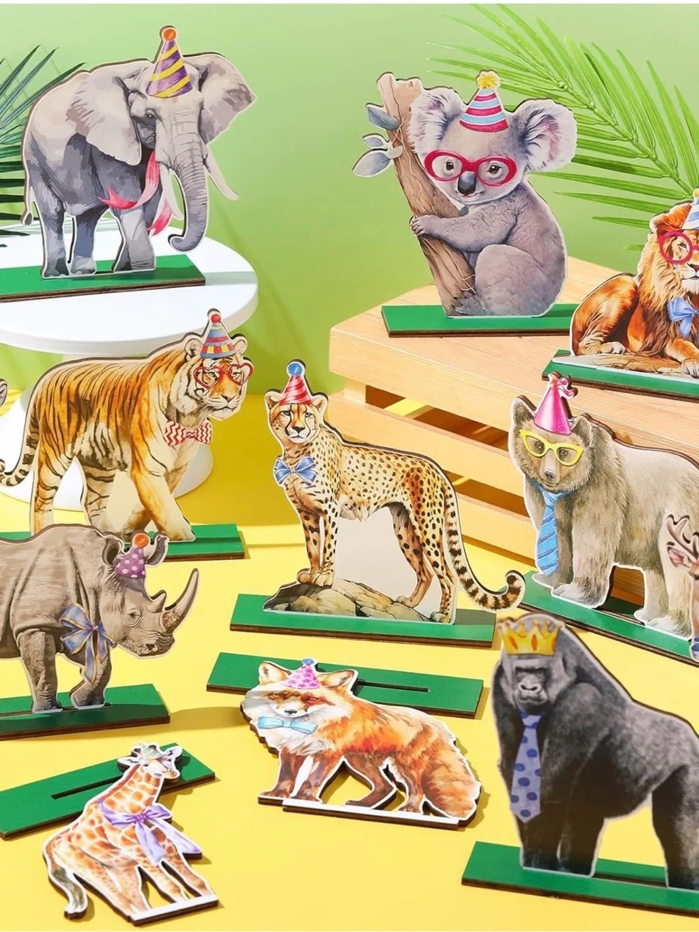 Woodland Animal Party Table Decorations - Multicolor